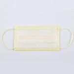 Yellow 4 Ply Disposable Face Masks Disposable Breathing Mask Cotton Ear Loops