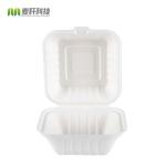 Biodegradable Bagasse Fast Food Clamshell Take Out Containers Disposable