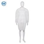 3 Layers Nonwoven Disposable Lab Coats PP White Lab Coat Mens Kids Adults