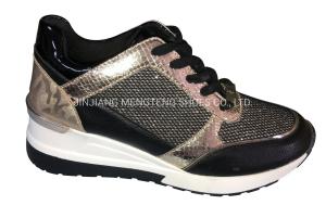 Wholesale Fashion Performance Pu Women Sports Shoes Imitation Leather High Heel Sneaker from china suppliers