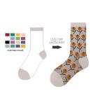 Customised logo slouch womens socks fashion custom cute cat fuzzy sport yoga