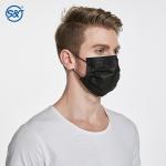 Manufacturer mask supplier Disposable 3 layers color black face mask EN14683