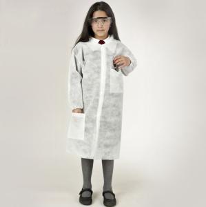 Wholesale OEM white kids adult cheap disposable lab coat SMS anti static mmedical dental disposable lab coats from china suppliers