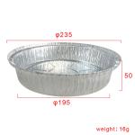 Pet Food Packing Aluminum Foil Round Plates Disposable Food Tray Take Out