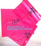 Plastic biohazard waste bags for clinical waste, big capacity yellow biohazard