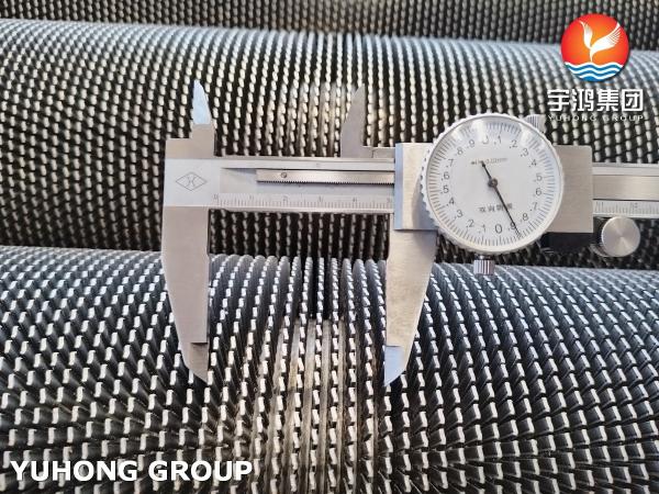 High Frequency Welding Fin Tube Serrated Type ASTM A312 TP304H For Power Plant