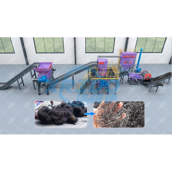 Pyrolysis Tire Steel Wire Crusher Waste Steel Pre Crusher Scrap Metal Steel Wire Recycling Machine