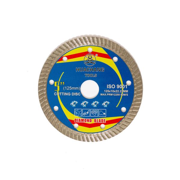 Hot Press High Quality 5inch '125×1.2/2.0×10×22.23mm Porcelain Diamond Blade65Mn