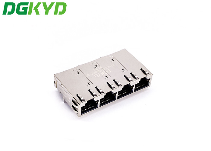 TAB UP Shielded 1X4 10G RJ45 Ethernet Connector