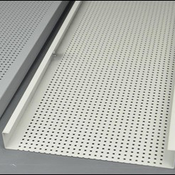 Wholesale Hook Up Aluminum Suspension Ceiling Panels With Strip Designs from china suppliers