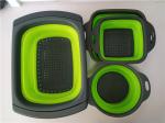 Cooking Drain Basket Silicone Kitchen Tools For Washing Vegetable / Fruit