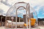 Aluminum Glamping Dome Tents Diameter 5m Waterproof Dome Tents