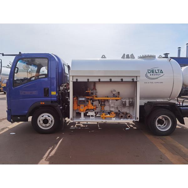FOTON Domestic Gas Refilling Tanker Truck with Optional Flowmeter and Ticket Printer Different Color Upon Request