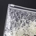 Customized Logo Clear Transparent Plastic Pvc Eco-Friendly Recycle Bubble Zipper