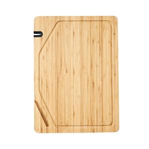 Wholesale Custom 38x28cm Bamboo Butcher Block Cutting Board With Phone Holder Knife Sharpener from china suppliers