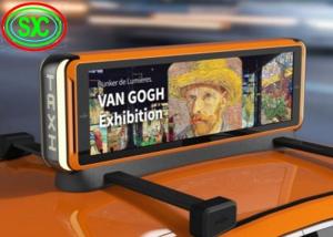 Wholesale IP65 P4 Taxi Roof Full Color Car LED Logo Outdoor Advertising Screen Easy To Install from china suppliers