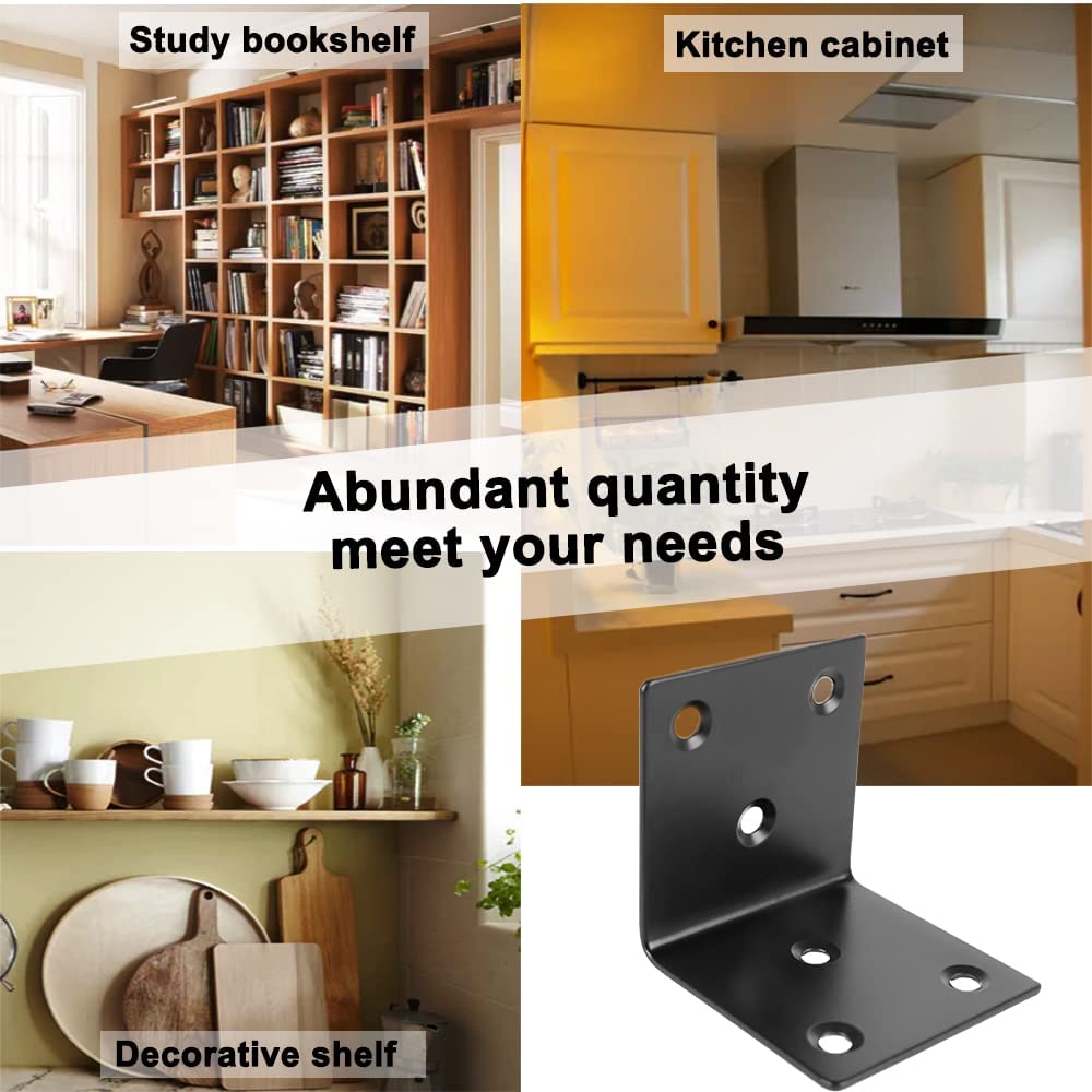DIY L Shelf Brackets Fireplace Mantel Brackets Heavy Duty Black Large Corner Bracket