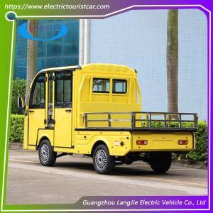 Wholesale Four Wheels Electric Shuttle Bus 23 Seats With Door / Electric Mini Bus AC Motor from china suppliers