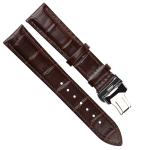 Gentlemen Classic Leather Watch Straps With Folding Buckle