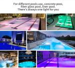1.5 Inch Anti UV Vinyl Pool Light Underwater Resin Filled AC 12V