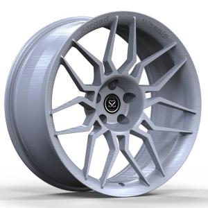 Wholesale Custom Matt Silver Forged Monoblock Rims 19x11 19x9 5x114.3 For Nissan 350z from china suppliers