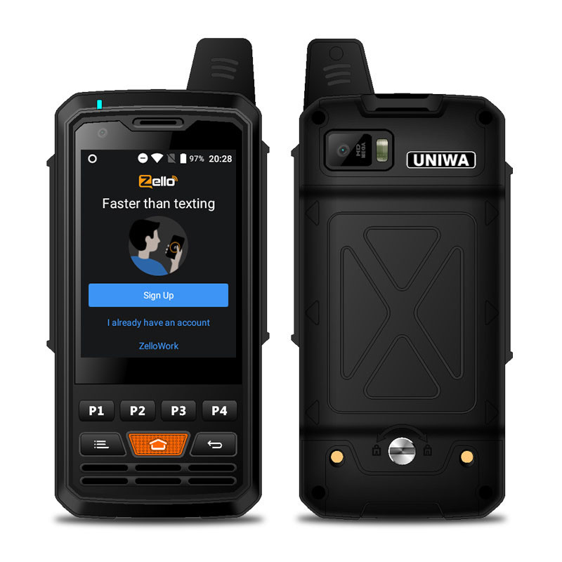 GSM WIFI Android 5W 1500mAh Lte Intercom 4G Walkie Talkie