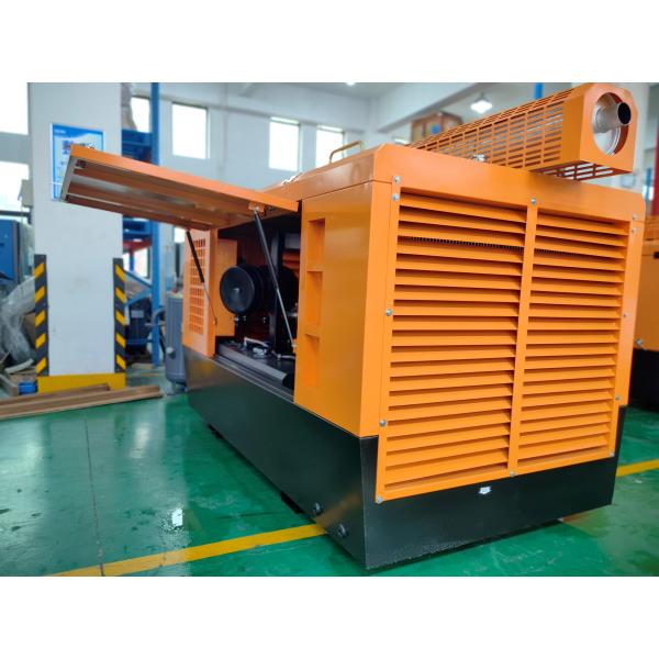 Skind Mounted Diesel Powered Screw Compressor For Heavy Duty Applications