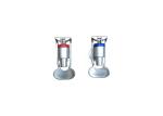 Push Backward Type Hot Cold Water Faucet