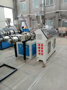 China PVC Double Pipe Making Machine 12 - 90mm PVC Double Outlet Pipe Production Line on sale