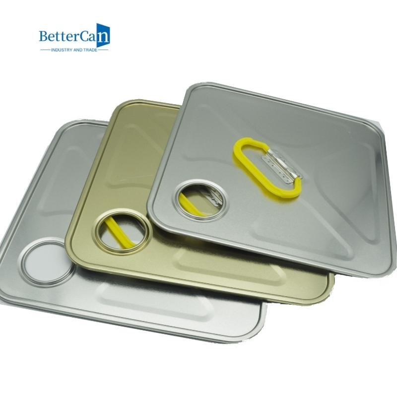 18L 20L Square Tin Can Parts L237*W237 With Customized Handle / Cap