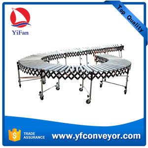 China Gravity Roller Flexible Conveyors applied in loading docks/plant floors/shipping areas on sale