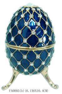 Wholesale Luxury Faberge Easter Eggs Jewelry Organizer Faberge Egg Jewelry Box Vintage StyleTrinket Box Faberge Egg Jewelry Box from china suppliers