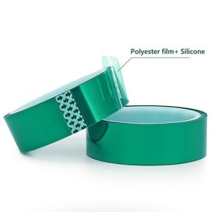 Wholesale 0.08mm PET Polyester Film Green Circuit Board Heat Resistant Metal Tape from china suppliers