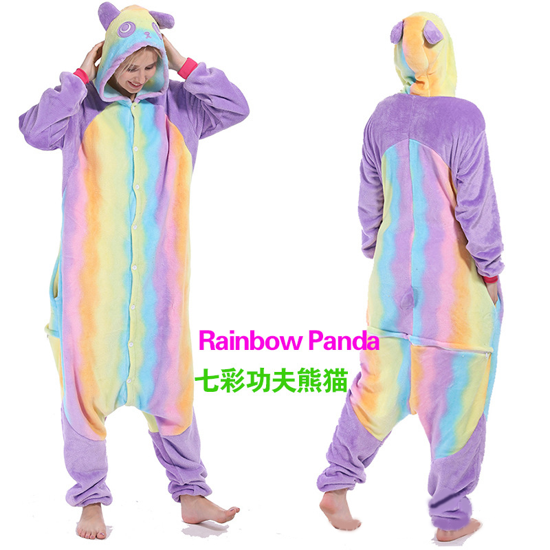 Adult Bodysuit with 20 Animal Cartoon Patterns Microfiber Flannel Fleece Sleepwear Rompers