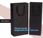 christmas door kraft paper wine bottle gift bag,Custom printed luxury recyclable