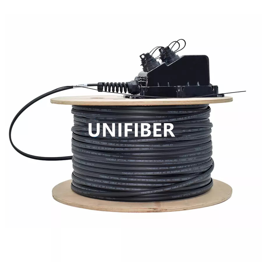 Terminal Box Pre Connectorized Drop Cable 100m Pole Mounted 4 Ports H Optitap FTTX Optical