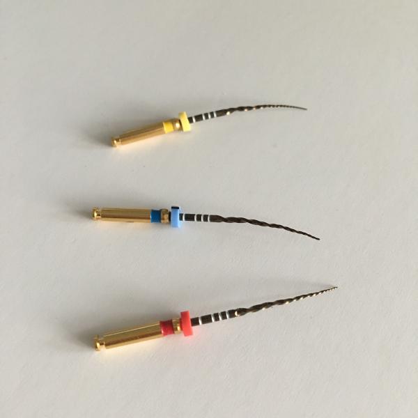 Memory Control Dental Endo Files , Endodontic Dental Rotary Files With Gold
