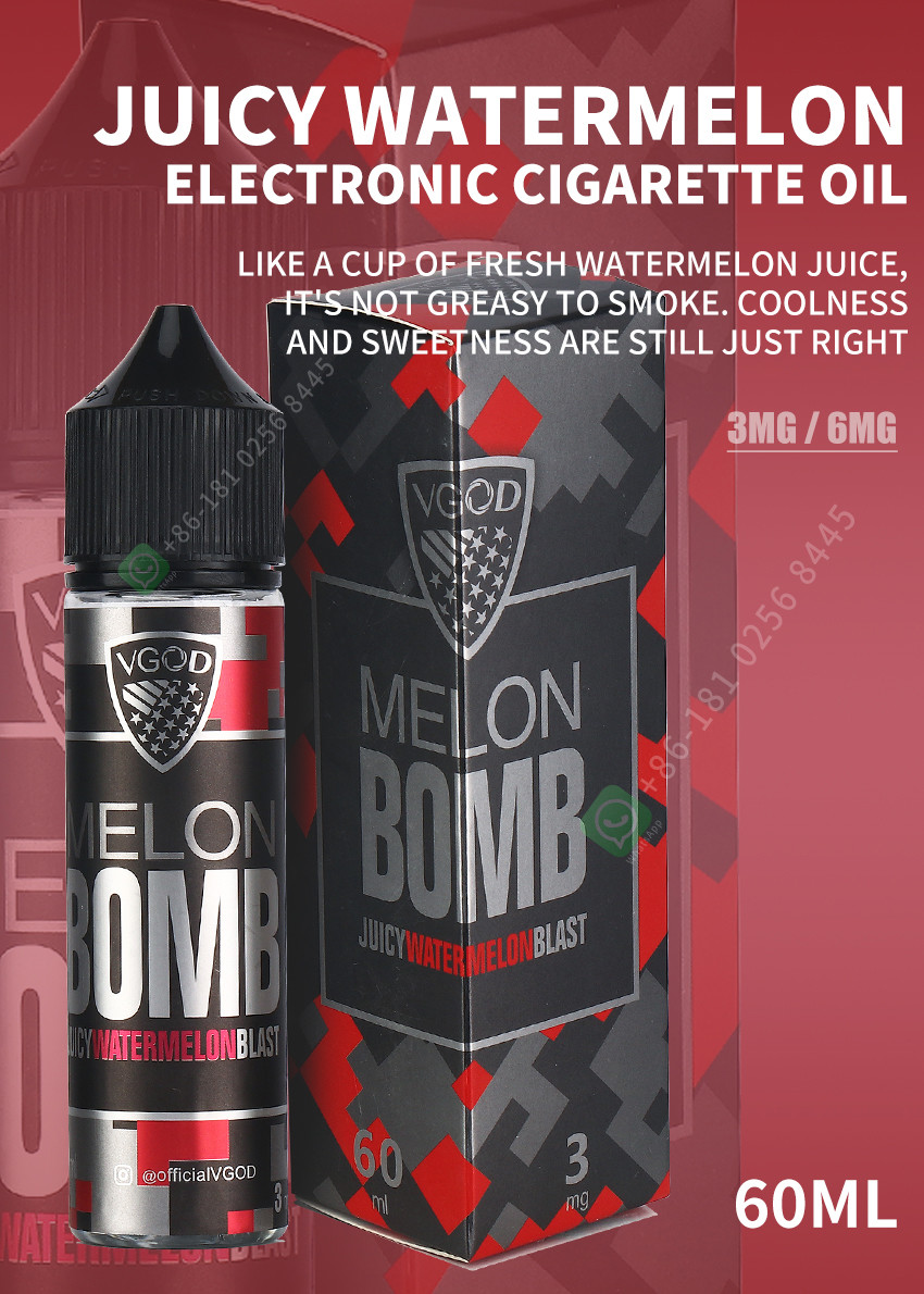 VGOD Vape Juice E-Liquid BOMB Vaping E Cigarette Oil Melon Flavor OEM FDA