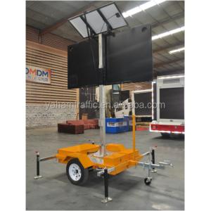 Mobile IP56 VMS Trailer Signs Digital LED Advertising Billboard
