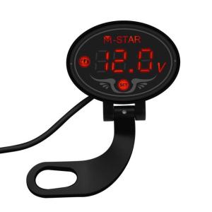 Wholesale ABS 12v Digital Voltmeter Display , OEM Motorcycle Voltage Gauge from china suppliers