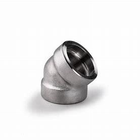 Wholesale Stainless Steel Elbow Pipe Fittings 45 Degree Socket Weld Long Radius Elbow Forged Fittings from china suppliers