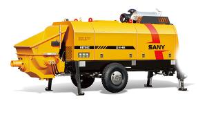 Wholesale Automatic Hydraulic Diesel Engine Sany Used Stationary Concrete Pump Trailer HBT80 HBT60 from china suppliers