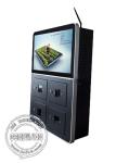 21.5 inch advertising digital signage player display / cell phone charging kiosk