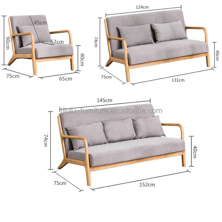 Living Room Furniture Latest Customized Exquisite Workmanship Sectional Sofa with Wood Leg Wood Leg Living Room Sofa Set