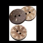 Hair Cord Coconut Buttons Flower-Shaped