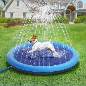 China Inflatable Pet Pool Splash Pad , PVC Water Sprinkler Pool With Spray on sale