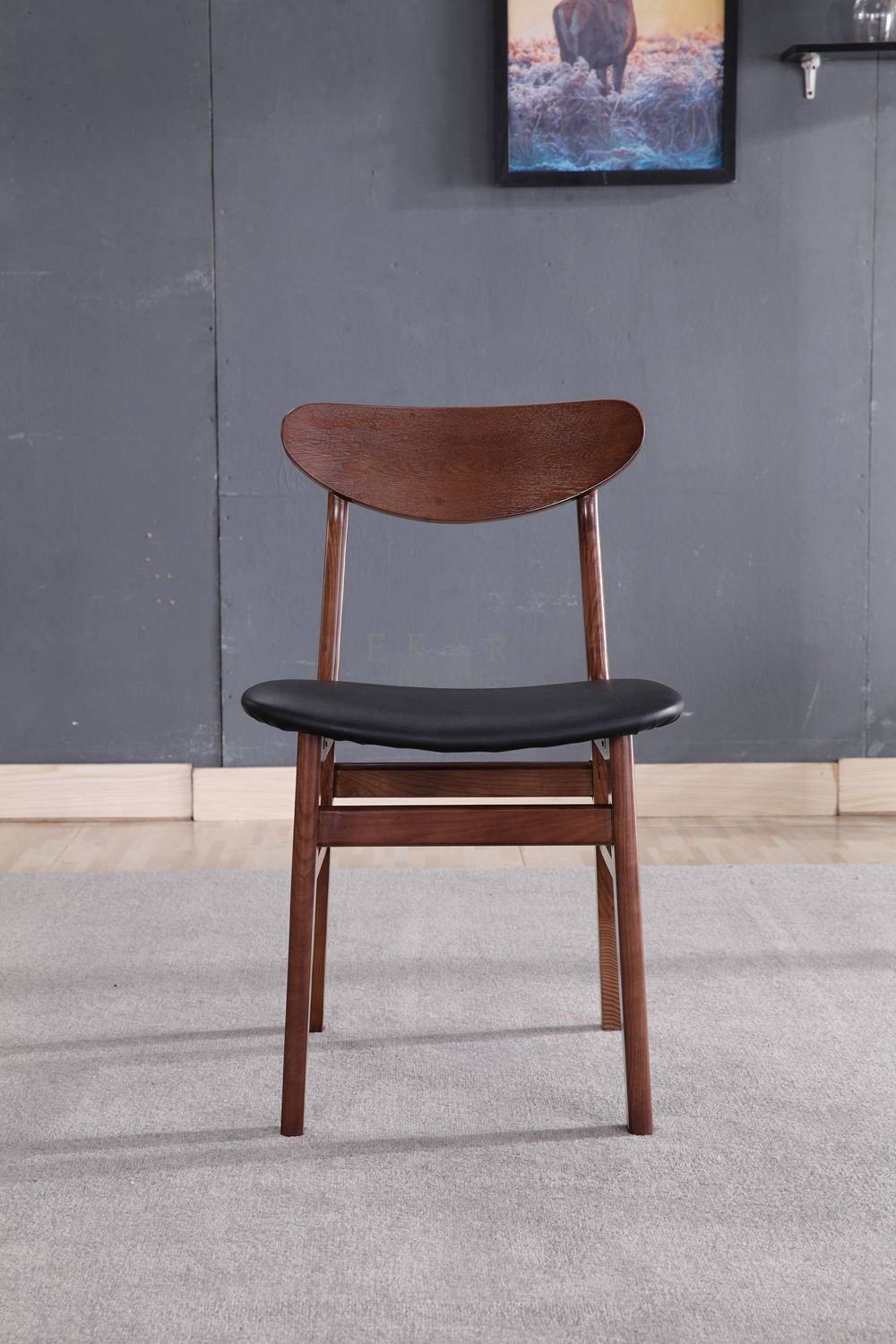 Nordic Style Leather Designer Modern Dining Chair