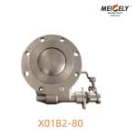 X01B2-80 Cleanflow Foot Valve: Ultra - Hygienic Solution for Tank Truck