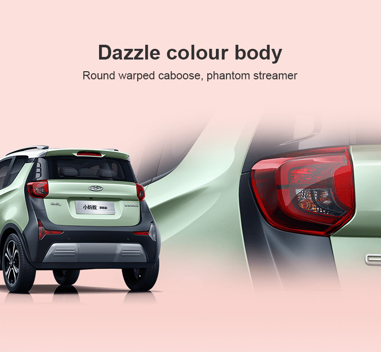 Chery qq car Ant 2023 Facelift Half Sugar Ternary Lithium 28.8Kwh 30Kw 301Km New Cars High Speed Electric nano electric car