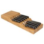 Kitchen Use Bamboo Wooden Drawer DividerBnife Set Block